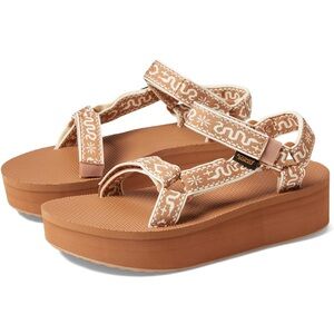 Teva Women's Tan Flatform Universal Tan Sandals New in Box